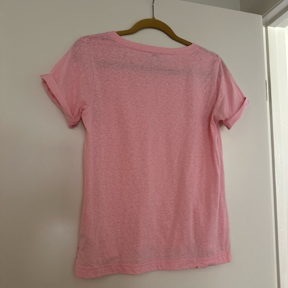 J.Crew Light Pink Pocket Tee - Picture 3 of 4